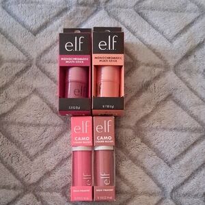 Elf Monochromatic Multi-Stick and Camo Liquid Blush Set - Pink and Peach